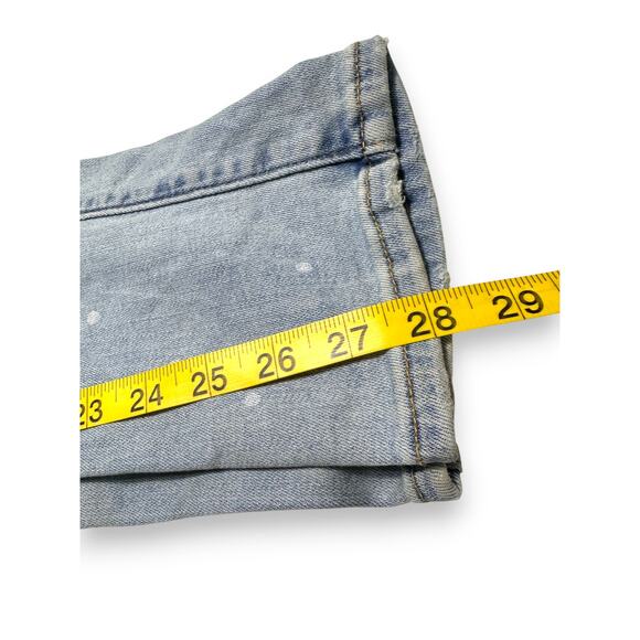 Hollister Distressed Paint Splattered Light Wash Skinny Jeans W28 L30 - Picture 7 of 9